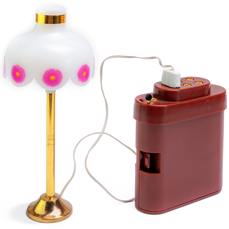 Lampen LED Batterie Puppenhaus Lundby Deckenlampe+Stehlampe 